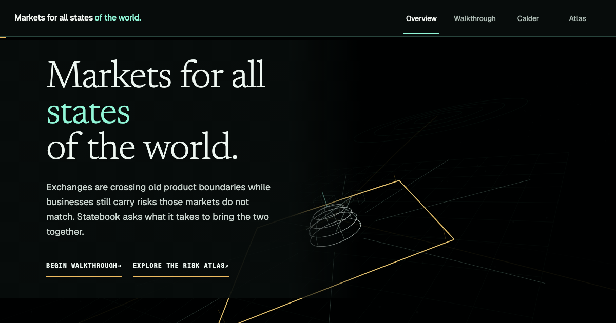 Statebook interactive publication about exchange convergence and business risk